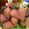 節約修行主婦's cooksnap of when they made お弁当に❤ハートのウインナー【キャラ弁】.