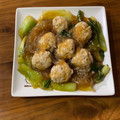 まめ郎's cooksnap of when they made 青梗菜と肉団子の中華風♪.
