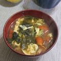 メイプル⌘'s cooksnap of when they made 簡単！美味！なめことわかめの生姜スープ♪.