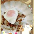 海理ママ's cooksnap of when they made 焼肉のタレで簡単'時短 ひき肉丼☆.