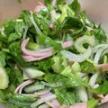 ﾌﾞﾚﾝﾀﾞ's cooksnap of when they made セロリとハムと玉葱のシンプルマリネサラダ.