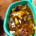 ♡かァな♡'s cooksnap of when they made 和風きのこあん♡ふわとろ蓮根鶏肉バーグ.