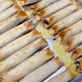 ボブ♪'s cooksnap of when they made お弁当にも☆餃子の皮でハムと大葉巻き.