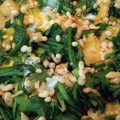 クックS987WA☆'s cooksnap of when they made 100円副菜☆菊菜の卵とじ☆香りを楽しむ.