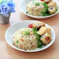 runa10's cooksnap of when they made ◇いつもの炒飯にえのきも入れてみた！◇.