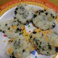 クックE04FUY☆'s cooksnap of when they made 【離乳食・後期】鮭と海苔ご飯おやき.
