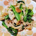 あきもみじ's cooksnap of when they made 小松菜と豚バラのニンニク炒め.