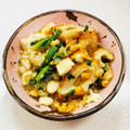 あっこ姉's cooksnap of when they made 豆腐とちくわの卵とじ☆揚げ玉入り☆.