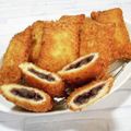 ＠迷子＠'s cooksnap of when they made サンドイッチパンで揚げあんパン.