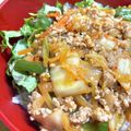 thanx's cooksnap of when they made 豚ひき肉とキムチのピリ辛炒め丼.