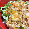 thanx's cooksnap of when they made 豚ひき肉とキムチのピリ辛炒め丼.