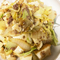 ♡まーちゃん♬'s cooksnap of when they made 挽き肉絡む～✨白菜と厚揚げの旨塩炒め.