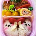 サイチョン's cooksnap of when they made バレンタインキャラ弁！ハートのうさぎ.