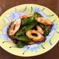 早起きまま's cooksnap of when they made スナップえんどうとちくわのバター醤油炒め.