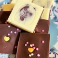 ミスチェリベリ♡'s cooksnap of when they made ♡バレンタインに♡転写シートで生チョコ♡.