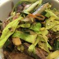 ミルクボール's cooksnap of when they made ポン酢バターの鶏のレバニラ丼の作り方.