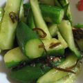 あきとｍａｍａ's cooksnap of when they made きゅうりの梅・塩昆布和え.