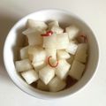 indiansun's cooksnap of when they made やみつき☆ガーリック大根.