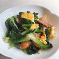 gohanちゃん's cooksnap of when they made ターサイとウインナーの中華風卵炒め.