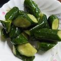しろはる。's cooksnap of when they made きゅうり消費メニュー梅昆布茶で即席浅漬け.