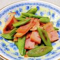 こむぎぱくぱく's cooksnap of when they made スナップえんどうのきんぴら.