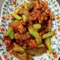 プラハの街並み's cooksnap of when they made 副菜に✤豚肉とセロリの中華きんぴら✤.