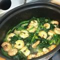 おくみの's cooksnap of when they made えびとほうれん草のバターマヨネーズ炒め.