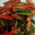 鶏皮坊主's cooksnap of when they made ★いんげんと油揚げの炒めもの.