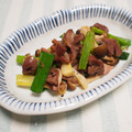 バカリャウ's cooksnap of when they made 【農家のレシピ】葉玉ねぎと砂肝の甘辛炒め.