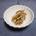 バカリャウ's cooksnap of when they made 青のり香る★うどの皮の塩キンピラ.