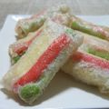 caramel-cookie's cooksnap of when they made お弁当に。カニカマと枝豆の揚げ春巻き♪.