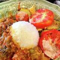 風間はとﾎﾞ's cooksnap of when they made レンジで簡単！なすとトマトのキーマカレー.