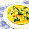 terayami's cooksnap of when they made ほうれん草とベーコンのキッシュ.