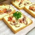 サヤスカマカン's cooksnap of when they made 厚揚げに豚キムチのせてチーズ焼き.