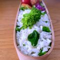 hiroerico's cooksnap of when they made 菜の花としらすのご飯.