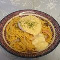 龍青空ママ's cooksnap of when they made たっぷりカマンベールのカルボナーラ♬.