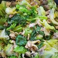 甘月's cooksnap of when they made キノコとサニーレタスの簡単炒め.