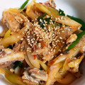 hozunyam's cooksnap of when they made さば缶(さばの水煮缶)とピリ辛ネギ和え.