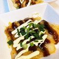 yu228's cooksnap of when they made 。残り物のおもちで簡単☆お好み焼き風に♪.