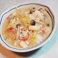 お山のエイ's cooksnap of when they made 白菜とカニカマのお豆腐とろーりあんかけ.