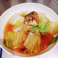 はらぺこたちゃ's cooksnap of when they made 生姜風味でぽかぽか♪白菜とさば缶のみそ汁.