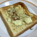 papikun's cooksnap of when they made ゴマた～っぷり♪ピリ辛和風チーズトースト.