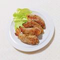 まあまま☆0403's cooksnap of when they made かぼちゃの肉巻き★バターカレーソース.
