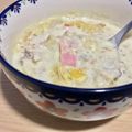 yu_512's cooksnap of when they made カップスープの素でオートミール朝ごはん♪.