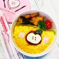 ＊ひよりんご＊'s cooksnap of when they made ＊キャラ弁＊　リンゴ印のオムライス.