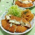赤い電話's cooksnap of when they made 鶏胸肉の大葉とチーズの揚げカツ.