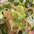 ゆま猫's cooksnap of when they made ハムとレタスの簡単あっさりチーズパスタ☆.