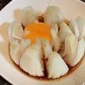 年中ねぼすけ's cooksnap of when they made 花咲く♪新たまねぎの黄身じょうゆかけ.