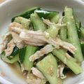 ☆nonoamu☆'s cooksnap of when they made たたききゅうりと鶏むね肉のピリ辛中華和え.