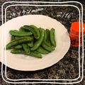 ♪キッチンmama's cooksnap of when they made スナップえんどうのピリ辛炒め.